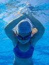 Happy child play on pool Royalty Free Stock Photo