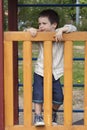 Happy child at playground Royalty Free Stock Photo