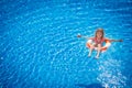 Happy child playing in swimming pool Royalty Free Stock Photo