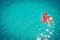 Happy child playing in swimming pool Royalty Free Stock Photo