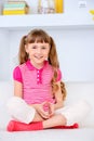 Happy childhood girl Royalty Free Stock Photo