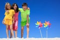 Happy children on beach Royalty Free Stock Photo