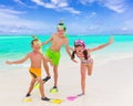 Happy children on beach Royalty Free Stock Photo