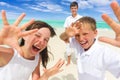 Happy children on beach Royalty Free Stock Photo