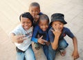 Happy children on Madagascar. Antananarivo. .