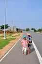 Happy children in mui ne vietnam