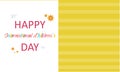 Happy childrens day greeting card style Royalty Free Stock Photo