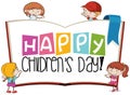 Happy childrens day scene