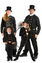 Chimney Sweeper Family Royalty Free Stock Photo