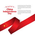 Happy China Independence Day Vector Design Illustration