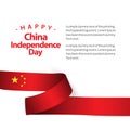 Happy China Independence Day Vector Design Illustration