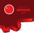 Happy China Independence Day Vector Template Design Illustration Royalty Free Stock Photo