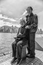 Happy Chinese seniors couple