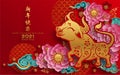 Happy chinese new year 2021 Royalty Free Stock Photo