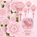 Happy chinese new year 2021 Royalty Free Stock Photo