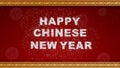 Happy Chinese New Year of the abstract pattern design for traditional festival Greetings lucky Card background. Graphic simple Royalty Free Stock Photo
