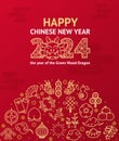 Happy Chinese New Year Banner Card. Vector