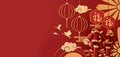 Happy chinese new year banner design