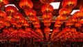 Happy chinese new year celebration at Wat Mangkon Kamalawat Thailand Royalty Free Stock Photo