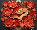 Happy chinese new year 2024 is the dragon zodiac sign.