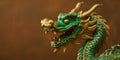 Happy Chinese New Year 2024. Green Dragon, symbol of Chinese New Year