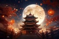 Happy Chinese New Year Online Astronomy Night Royalty Free Stock Photo