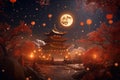 Happy Chinese New Year Online Astronomy Night Royalty Free Stock Photo