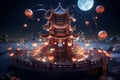 Happy Chinese New Year Online Astronomy Night Royalty Free Stock Photo