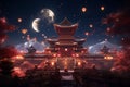 Happy Chinese New Year Online Astronomy Night Royalty Free Stock Photo