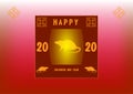 Happy chinese new 2020 year, year of the rat.