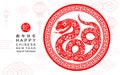 Happy chinese new year 2025 the snake zodiac sign