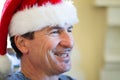 Happy Christmas Dad with Santa Hat