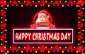 Happy christmas with christmas decoration, 25 December, Merry Christmas banner, Horizontal Christmas posters, greeting cards, On