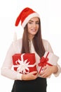 Happy christmas girl Royalty Free Stock Photo