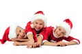 Happy Christmas girls Royalty Free Stock Photo