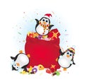 Happy Christmas penguins