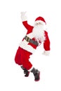 Happy Christmas Santa Claus dancing Royalty Free Stock Photo