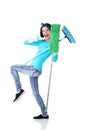 Happy cleaning woman portrait Royalty Free Stock Photo