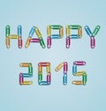 Happy 2015 clips background
