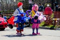 Happy clown couple