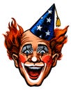 Happy clown face Royalty Free Stock Photo
