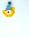 Happy clown paper clip Royalty Free Stock Photo