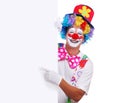 Happy clown showing thumbs up Royalty Free Stock Photo