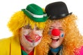 Happy clowns Royalty Free Stock Photo