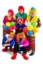 Happy clowns Royalty Free Stock Photo