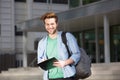 Happy college student Royalty Free Stock Photo