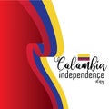 Happy Colombia Independence Day vector