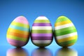 Happy colored Easter eggs