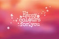 Happy colours for you! Digital abstract colorful abstract background & wallpaper Royalty Free Stock Photo