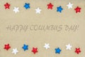 Happy Columbus Day USA background